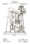 Elmer Woodward hydraulic(oil pressure) turbine water wheel governor patent.
